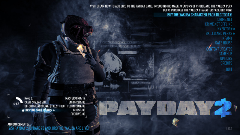 Illustration for article titled Menu Review: PAYDAY 2